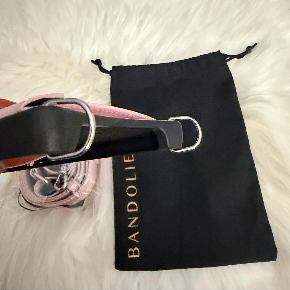 Bobby Bandolier Crossbody iPhone 15Pro Max Case - Pastel Pink/Silver - Picture 6 of 7